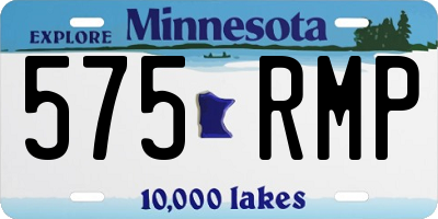 MN license plate 575RMP