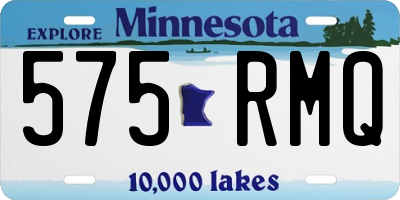 MN license plate 575RMQ