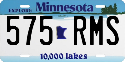 MN license plate 575RMS