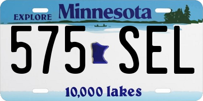 MN license plate 575SEL