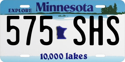 MN license plate 575SHS