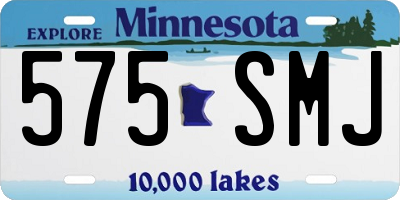 MN license plate 575SMJ