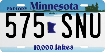 MN license plate 575SNU