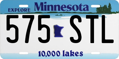MN license plate 575STL