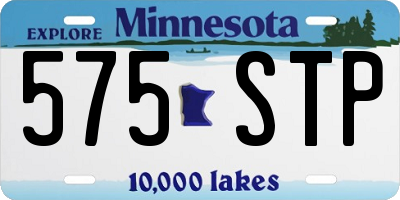 MN license plate 575STP
