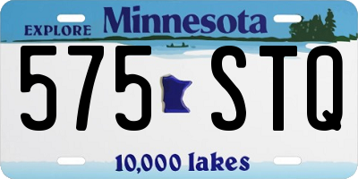 MN license plate 575STQ