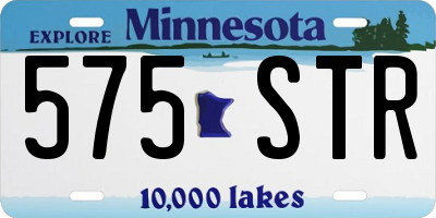 MN license plate 575STR