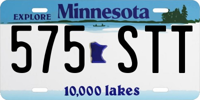 MN license plate 575STT