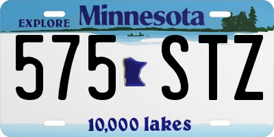 MN license plate 575STZ