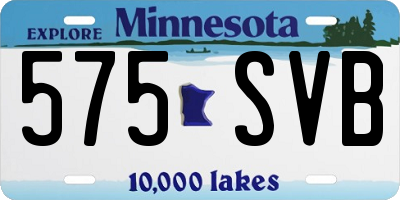 MN license plate 575SVB