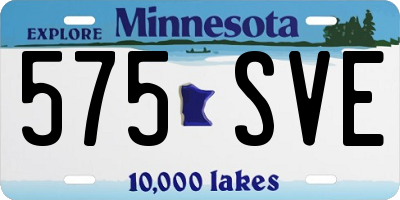 MN license plate 575SVE