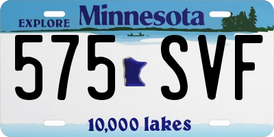MN license plate 575SVF