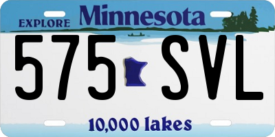 MN license plate 575SVL