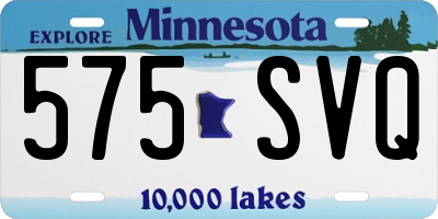 MN license plate 575SVQ