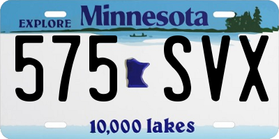 MN license plate 575SVX