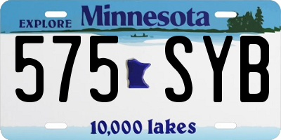 MN license plate 575SYB