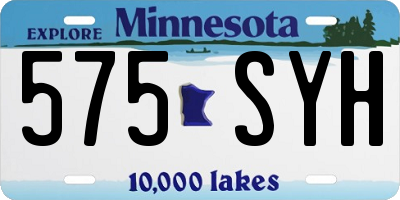 MN license plate 575SYH