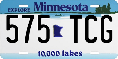 MN license plate 575TCG