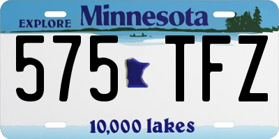 MN license plate 575TFZ