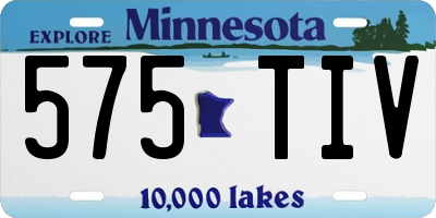 MN license plate 575TIV