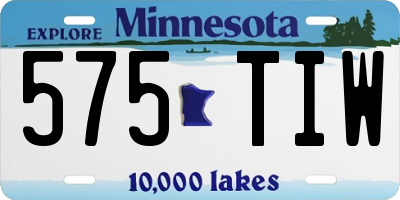 MN license plate 575TIW