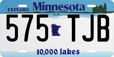 MN license plate 575TJB