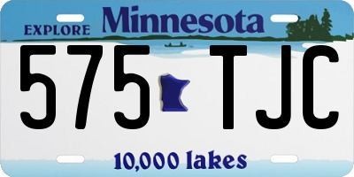 MN license plate 575TJC