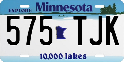MN license plate 575TJK