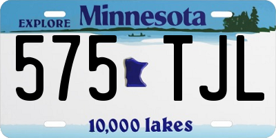 MN license plate 575TJL