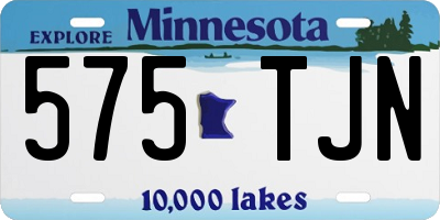 MN license plate 575TJN