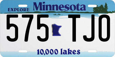 MN license plate 575TJO