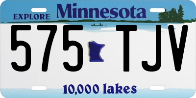 MN license plate 575TJV