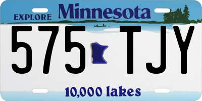 MN license plate 575TJY