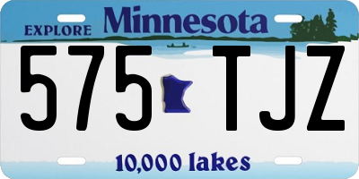 MN license plate 575TJZ