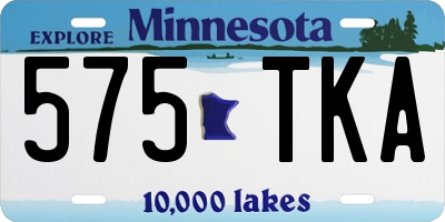 MN license plate 575TKA