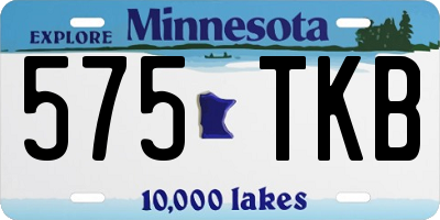 MN license plate 575TKB