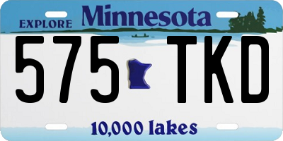 MN license plate 575TKD