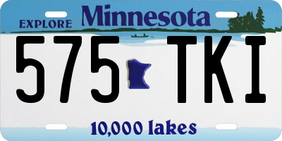 MN license plate 575TKI