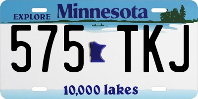 MN license plate 575TKJ