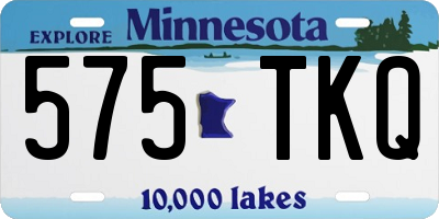 MN license plate 575TKQ