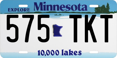 MN license plate 575TKT