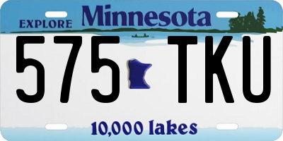 MN license plate 575TKU