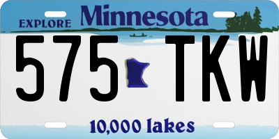 MN license plate 575TKW