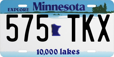 MN license plate 575TKX