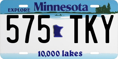 MN license plate 575TKY