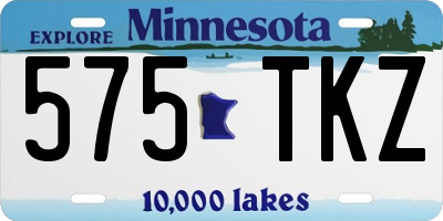 MN license plate 575TKZ