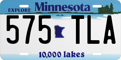 MN license plate 575TLA