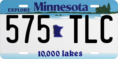 MN license plate 575TLC