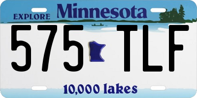 MN license plate 575TLF