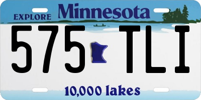 MN license plate 575TLI